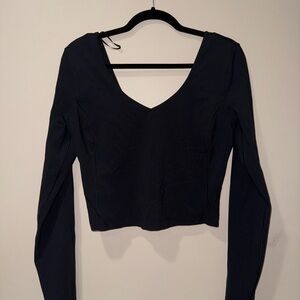 Lululemon Black Align Long Sleeve Tee